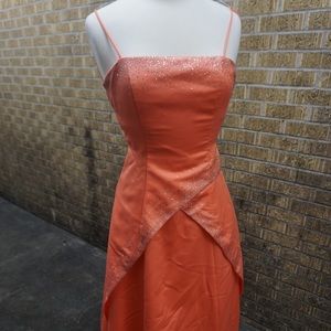 Coral formal dress